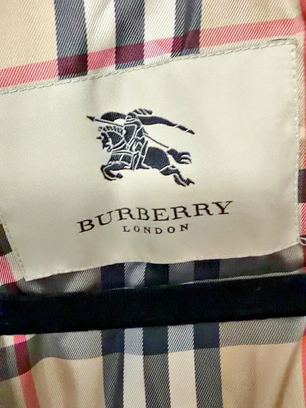 Burberry London Black Down Puffer Jacket Nova Check Lined Hooded Size S - Picture 2 of 7